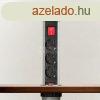 Irodai asztalba rejtett eloszt 3db dugalj kerek szlcsiszol