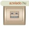 Rhyme dupla szmtgp aljzat RJ45 Pezsg metl