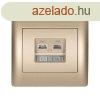 Rhyme telefon aljzat RJ11 szmtgp aljzat RJ45 Pezsg met