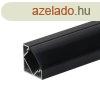 LED profil 45-os szgben fekete 2m SZETT fekete bortssal 