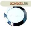 18W LED Keskeny panel krmozott, kerek Hideg Fehr (V-TAC)