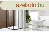 Blacky velt zuhanykabin fekete kerettel, A1211B, 100x100x19