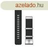 raszj Garmin 22 mm fekete nylon, ezst csat (Jacquard szv
