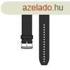 raszj Garmin 22 mm fekete szilikon, ezst csat (QuickFit) 