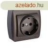 Dugaszol aljzat Solera Mural 2p+t Grafit 16 A 250 V MOST 75