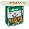 Csavaros doboz SPAX Fa csavar Lapos fej (3,0 x 30 mm) MOST 6