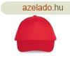 KP051 t paneles pamut baseball sapka K-UP, Red-U