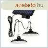 Ktfejes LED napelemes lmpa kltrre ? Fekete HH690706