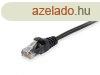 Equip EQUIP625452 UTP patch kbel, cat6, fekete, 3 m