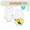 J Bimbi kombidressz 0-36 h biopamut Summer Tropical Toucan 