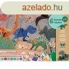 Djeco Kreatv mhely, 6 technika 1 dobozban - Dinoszauruszok
