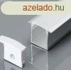 Alumnium profil tejfehr fedlappal 2000 x 30 x 20.5mm - 337
