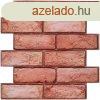 ntapads szivacsos piros tgla falpanel 30x30 cm (4 db)