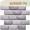 ntapads szivacsos szrksfehr tgla falpanel 30x30 cm (4 