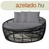 ??????? Dido 160 x 160 x 76 cm Kerek Fekete MOST 641088 HELY