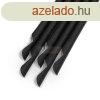 Papr szvszl - fekete, kanllal - 200 x 8 mm - 150 db / c