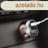 Auts szivargyjt adapter - 2 x USB - fehr
