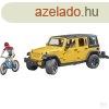 Bruder U02543 Jeep Wrangler Rubicon Unlimited, 1 mountain bi
