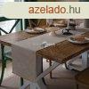 Bohm stlus, egyszn lenvszon s poliszter asztali fut