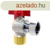 TECNOVIELLE sarok golyscsap hollanderrel, 3/4" BK