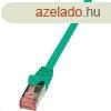 Logilink CQ2095S 10m Cat6 S/FTP dupla rnykols zld patch