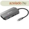 Sandberg Notebook Dokkol - USB-C 6in1 Travel Dock (USB-C be