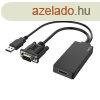 Hama VGA to HDMI Adapter Black