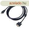 Akyga AK-AV-13 HDMI / DVI-D (Dual Link) (24+1) Cable 3m Blac