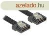 DeLock Cable SATA FLEXI 6 Gb/s 70cm Black metal