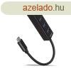AXAGON HUE-M1C USB3.2 Type-C Hub 4-port metal black