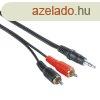 Hama ECO 3,5mm Jack Plug - 2 RCA Plugs hosszabtkbel 5m Bl