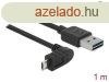 DeLock USB-A to microUSB male/male cable 1m Black