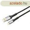 Avax CB401G STEELY USB-A - Lightning 20W 1,5m Cable Black/Gr