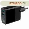 Gembird 3-Port 30W USB Fast Charger Black