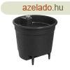 Virgcserp Elho Fekete polipropiln Kerek modern MOST 24904