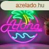 Aloha Plmafa Tengerparti LED Neon Tbla