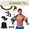 Fitness gumiszalagok kszlete markolatokkal - 5 db