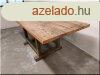 Nagy loft asztal, feny asztallappal