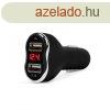 MNC Auts szivargyjt adapter - 2 x USB - fekete (55054BK)