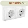 Dugaszol aljzat Solera mur66u Dupla Bipolris 16 A MOST 905