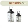 Utcai lmpk DKD Home Decor Kristly Fekete Acl 18 x 18 x 4