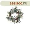 Adventi koszor DKD Home Decor Kk Ezst szn PVC 60 x 60 x