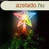 Karcsonyi LED-es csillag cscsdsz - 10 LED - 15 cm - RGB -
