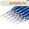 Krmdszt ecset kszlet, 6db Nail Art Design ecset vkony