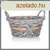 HOME DECOR Fonott kosr fogantyval, szrke, 25 x 12 cm, ker