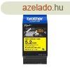 Brother HSE-611E P-Touch szalag 5,2mm Black on Yellow - 1,5m