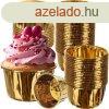 Arany muffin papr, 3,5x6cm - 50db