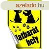 Informcis matrica, 11,6x16,6 cm, "llatbart hely&quo