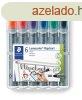 Flipchart marker kszlet, 2 mm, kpos, STAEDTLER "Lumoc