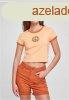 Urban Classics Ladies Stretch Jersey Cropped Tee paleorange/